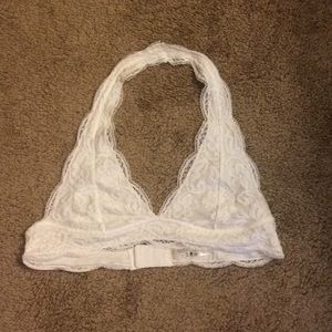 White lace bralette